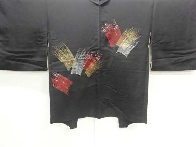 草葉模様絵羽織